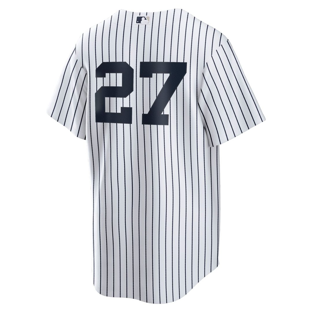 New York Yankees Giancarlo Stanton White Home Replica Baseball Jersey | MLB Baseball Jersey