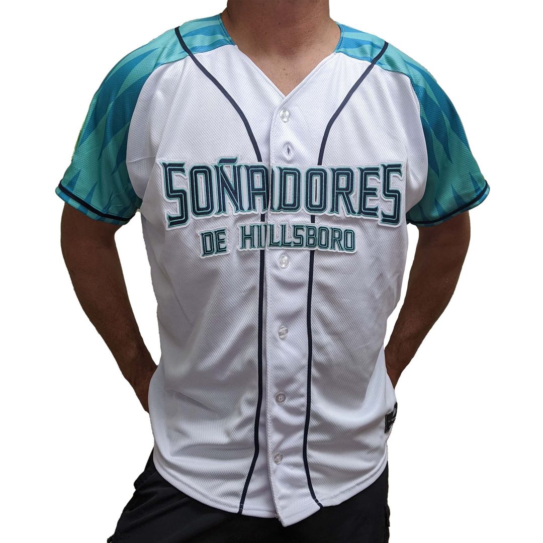 Hillsboro Hops White Copa Replica Baseball Jersey
