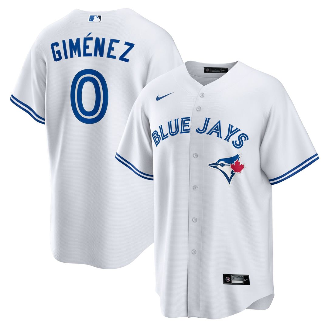Toronto Blue Jays Andres Gimenez White Home Replica Baseball Jersey