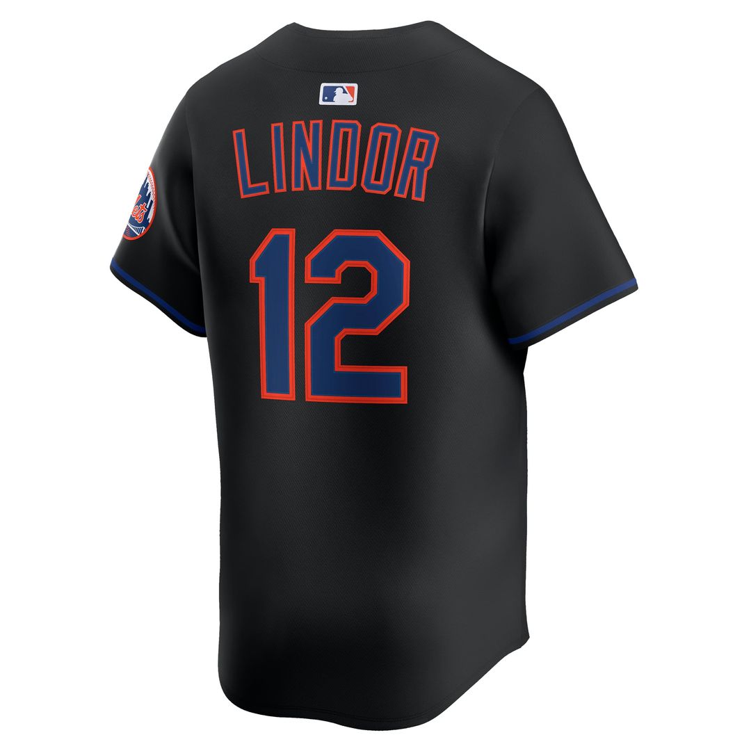 New York Mets Francisco Lindor Gray Road Limited Baseball Jersey | MLB Baseball Jersey