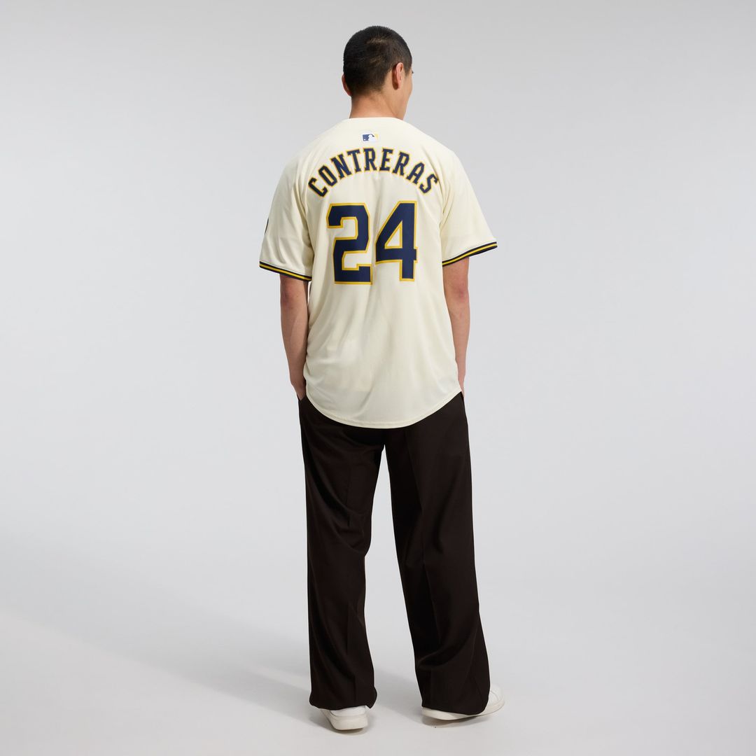 Milwaukee Brewers William Contreras Cream Home Limited Baseball Jersey | MLB Baseball Jersey