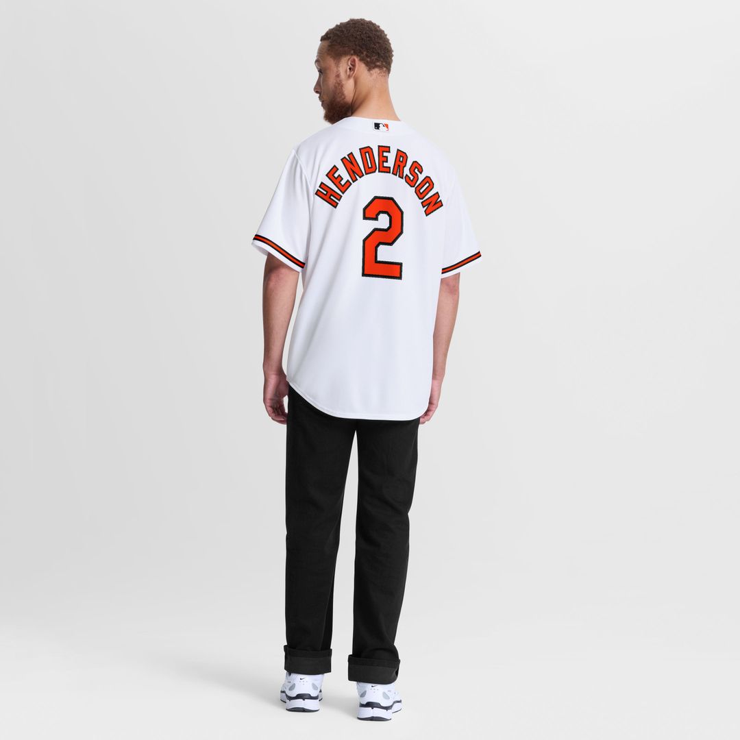 Baltimore Orioles Gunnar Henderson White Home Replica Baseball Jersey | MLB Baseball Jersey
