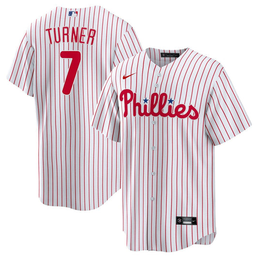 Philadelphia Phillies Trea Turner White Home Replica Baseball Jersey