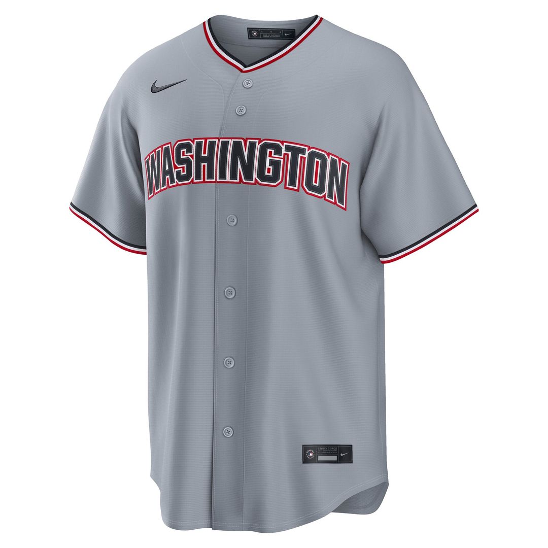 Washington Nationals Dylan Crews Gray Road Replica Baseball Jersey | MLB Baseball Jersey
