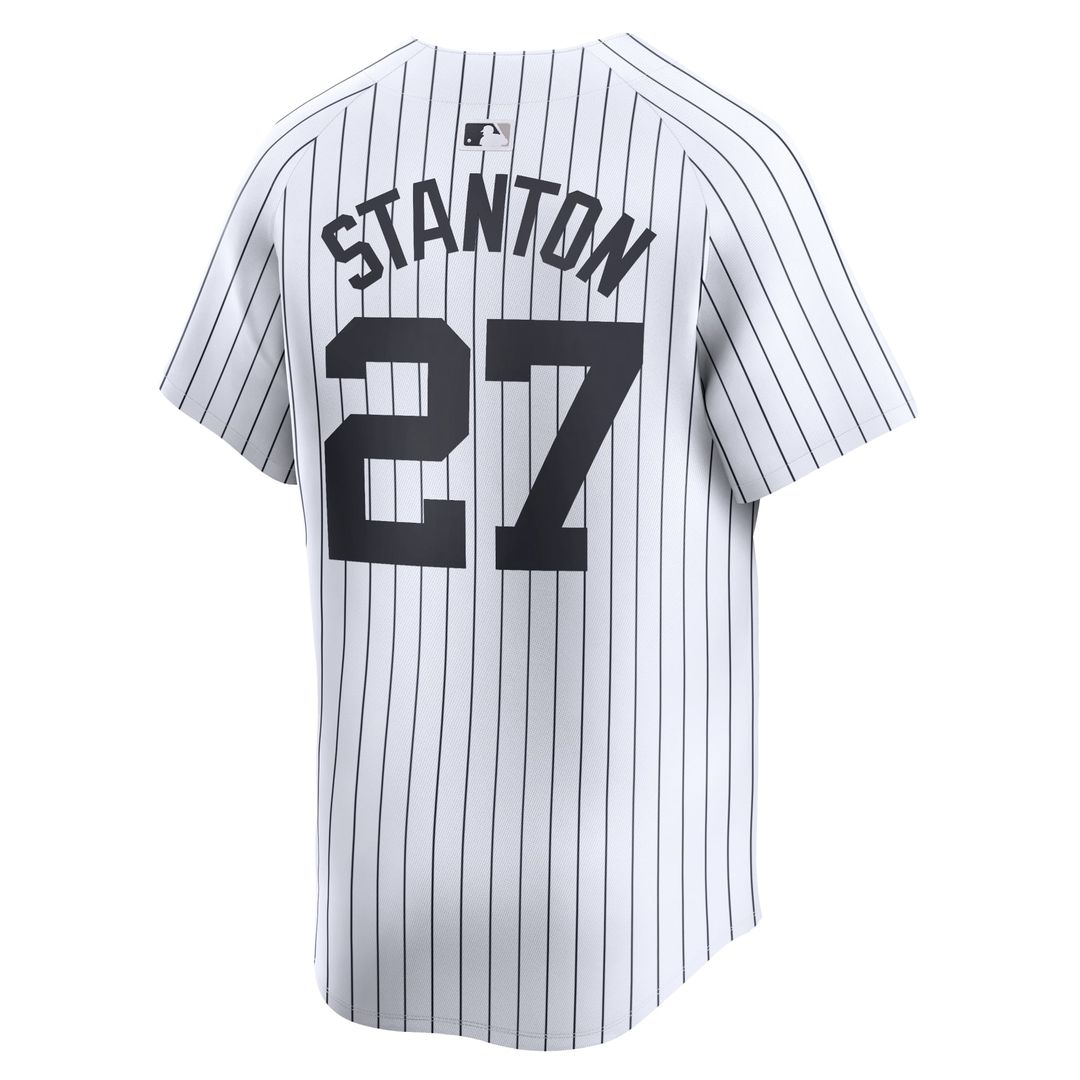 New York Yankees Giancarlo Stanton White Home Limited Baseball Jersey | MLB Baseball Jersey
