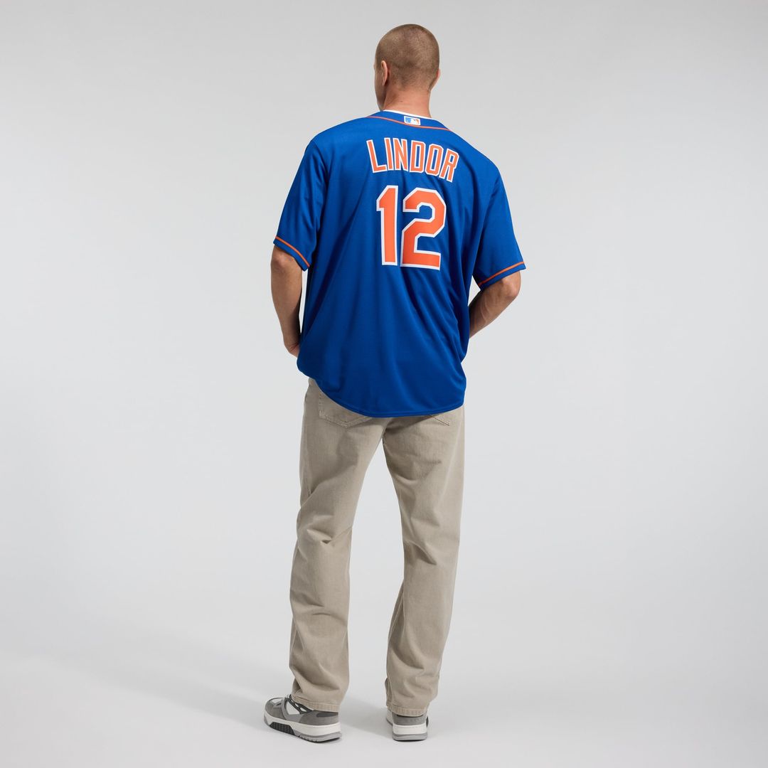 New York Mets Francisco Lindor Royal Alternate Replica Baseball Jersey | MLB Baseball Jersey
