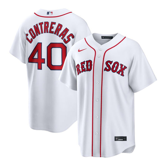 Boston Red Sox Willson Contreras White Home Replica Baseball Jersey