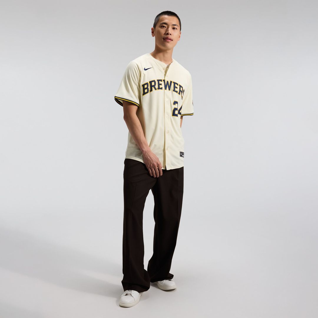 Milwaukee Brewers William Contreras Cream Home Limited Baseball Jersey | MLB Baseball Jersey