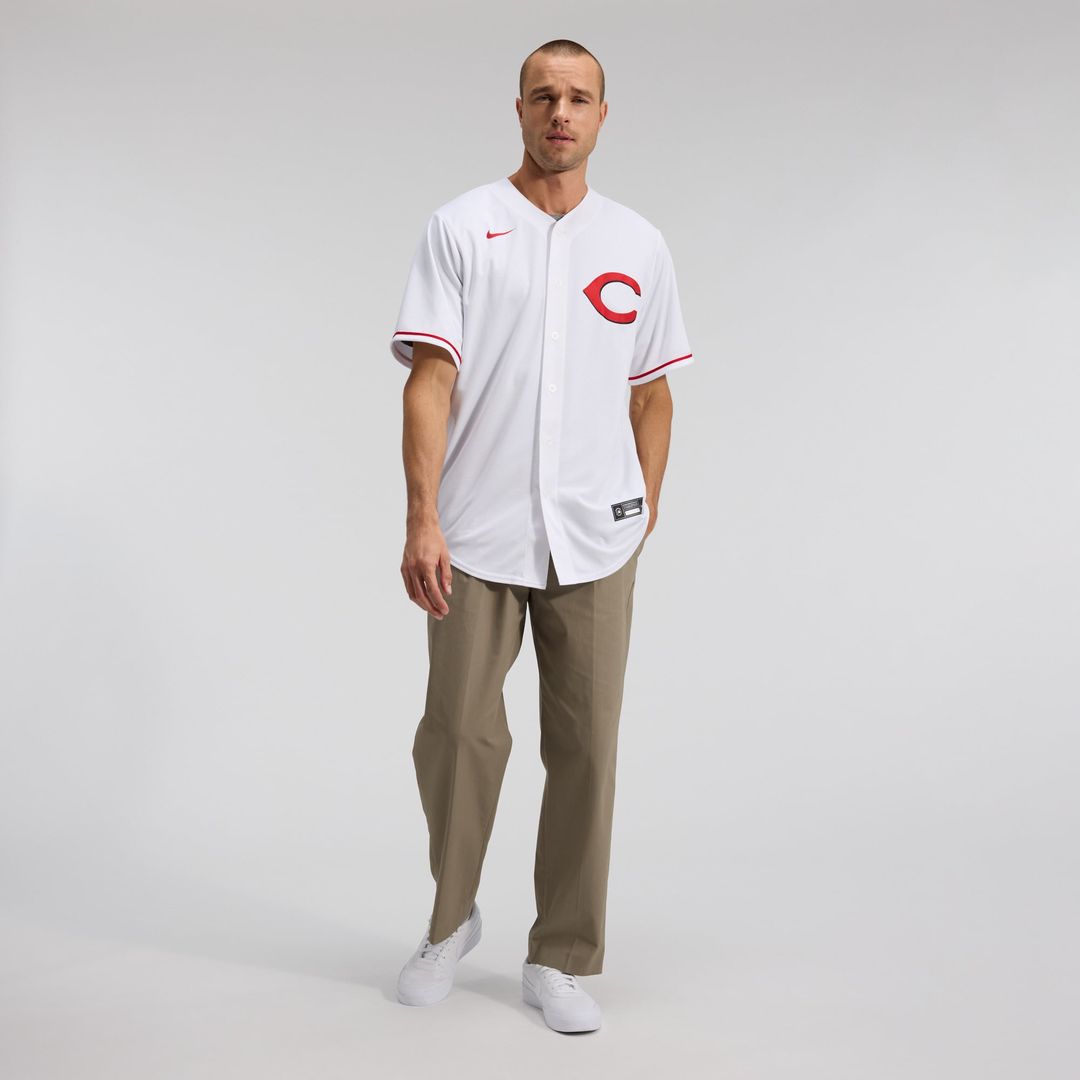 Cincinnati Reds Elly De La Cruz White Alternate 2 Replica Baseball Jersey | MLB Baseball Jersey