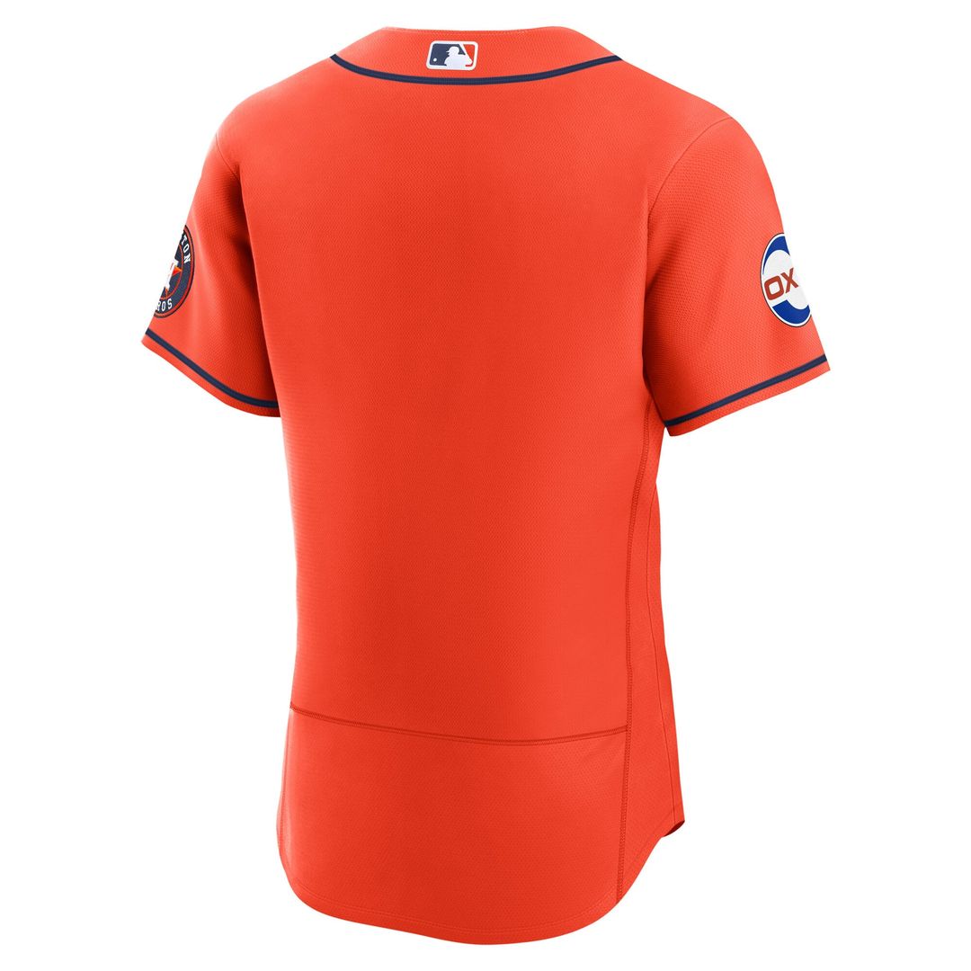 Houston Astros Navy Alternate Sponsor Patch Authentic Baseball Jersey | MLB Baseball Jersey