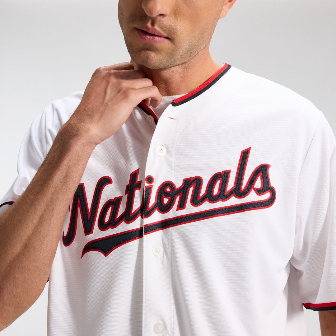 Washington Nationals CJ Abrams White Home Replica Baseball Jersey | MLB Baseball Jersey
