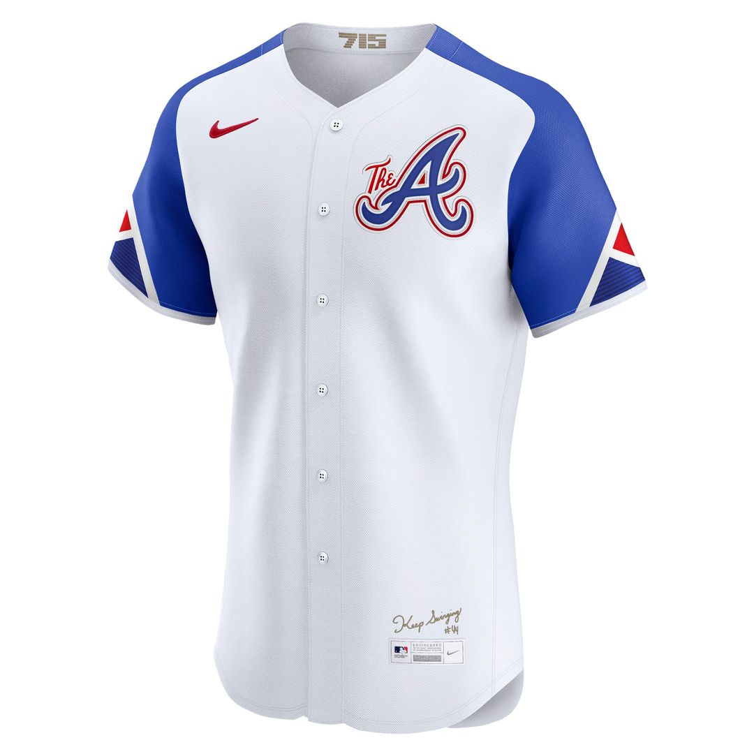 Atlanta Braves White City Connect Elite Baseball Jersey | MLB Baseball Jersey