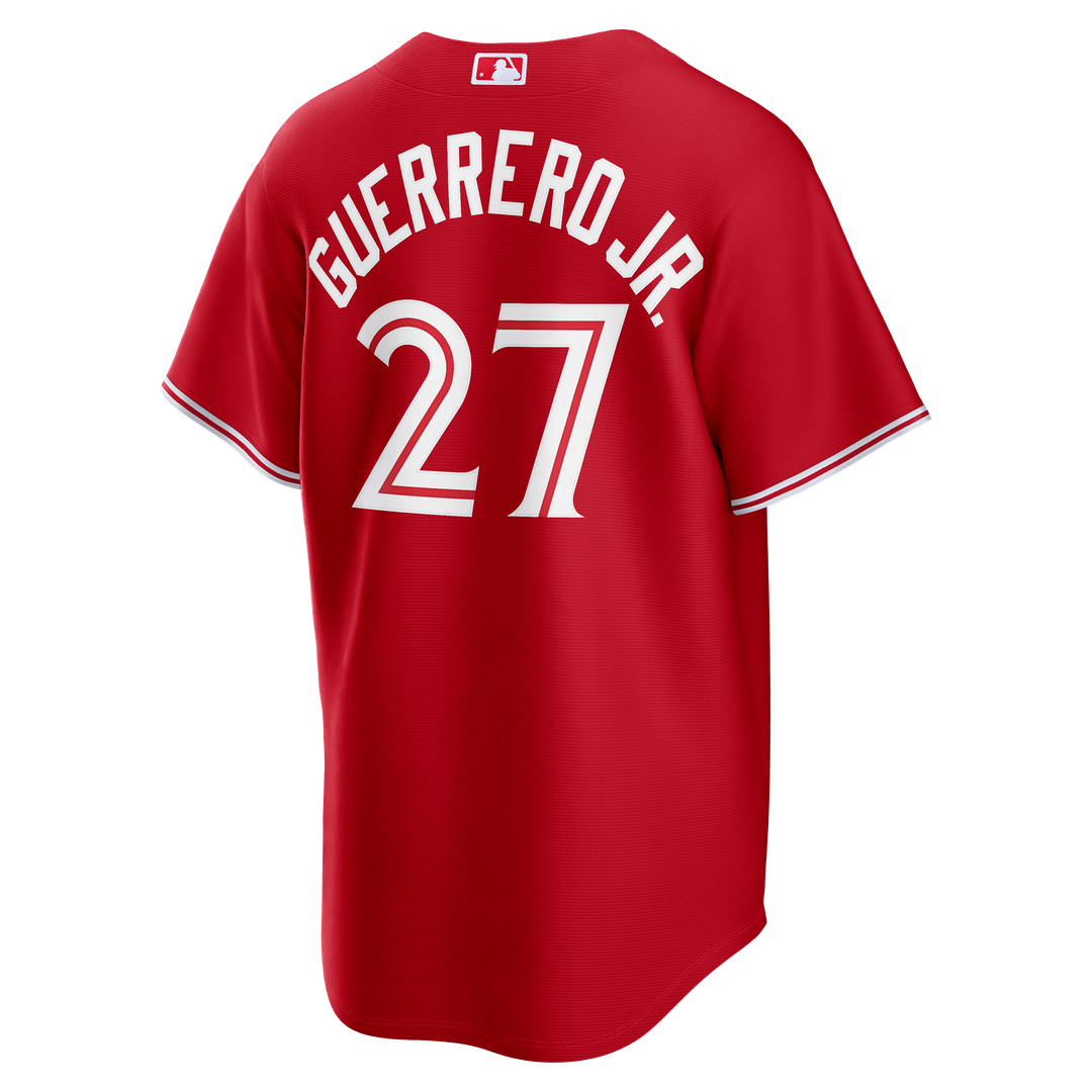 Toronto Blue Jays Vladimir Guerrero Jr. Red Canada Day Replica Baseball Jersey | MLB Baseball Jersey