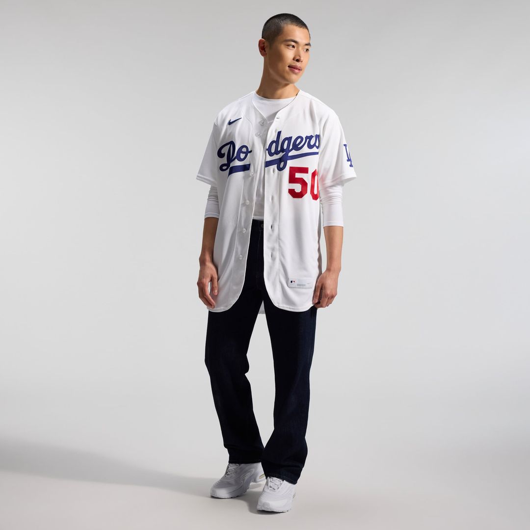 Los Angeles Dodgers Mookie Betts White Home Authentic Baseball Jersey | MLB Baseball Jersey
