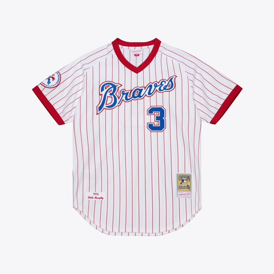 Atlanta Braves Dale Murphy White 1976 Authentic Baseball Jersey