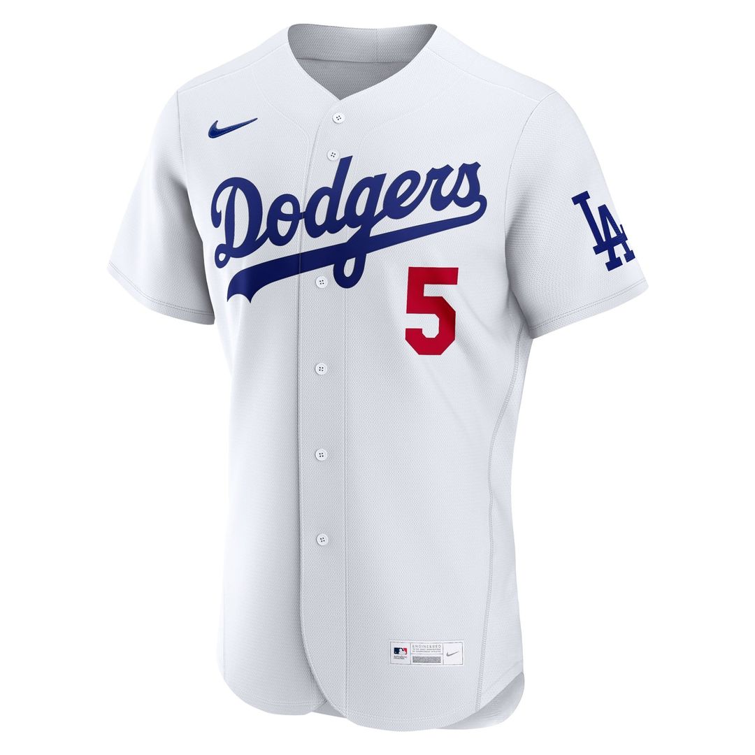 Los Angeles Dodgers Freddie Freeman White Home Authentic Baseball Jersey | MLB Baseball Jersey
