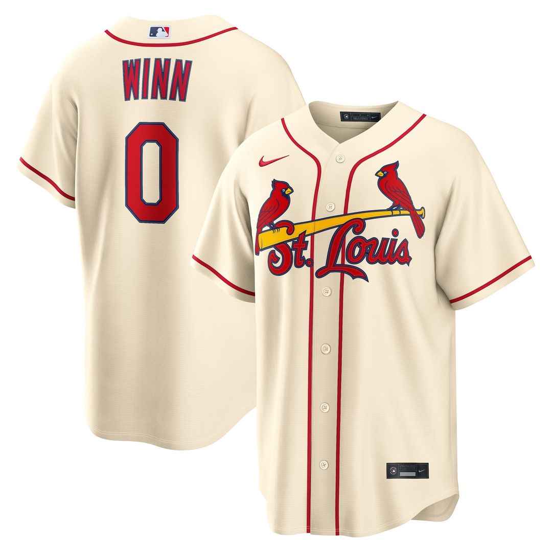 St. Louis Cardinals Masyn Winn Cream Alternate Replica Baseball Jersey | MLB Baseball Jersey