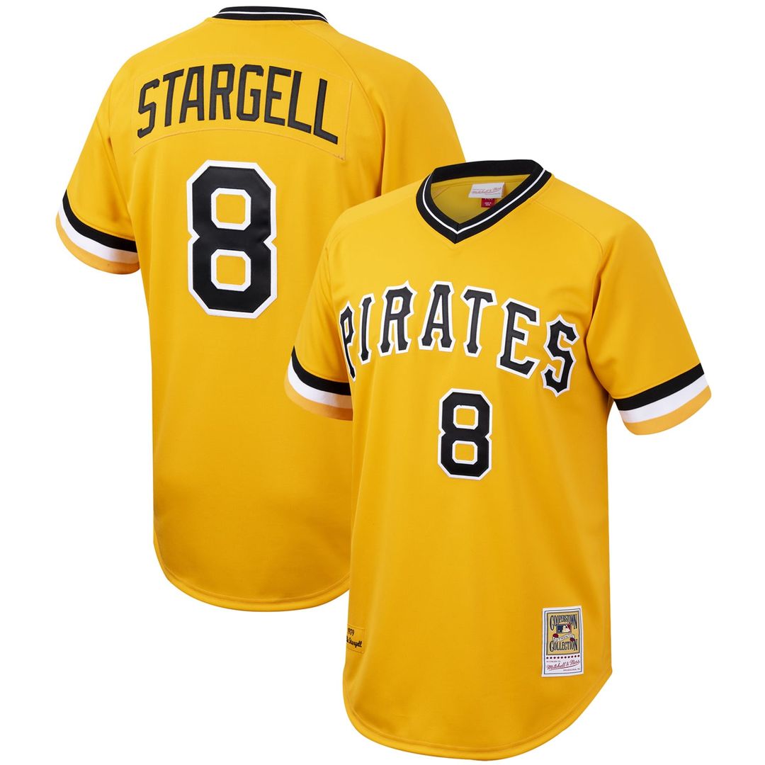 Willie Stargell Pittsburgh Pirates Cooperstown Collection Authentic Baseball Jersey - Gold