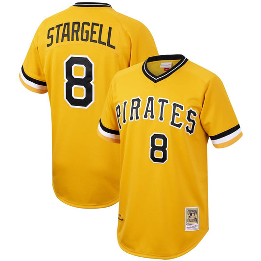 Willie Stargell Pittsburgh Pirates Cooperstown Collection Authentic Baseball Jersey - Gold