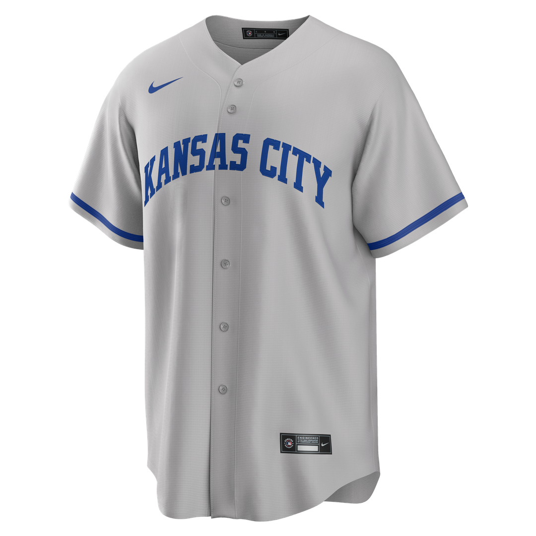 Kansas City Royals Bobby Witt Jr. Gray Road Replica Baseball Jersey | MLB Baseball Jersey