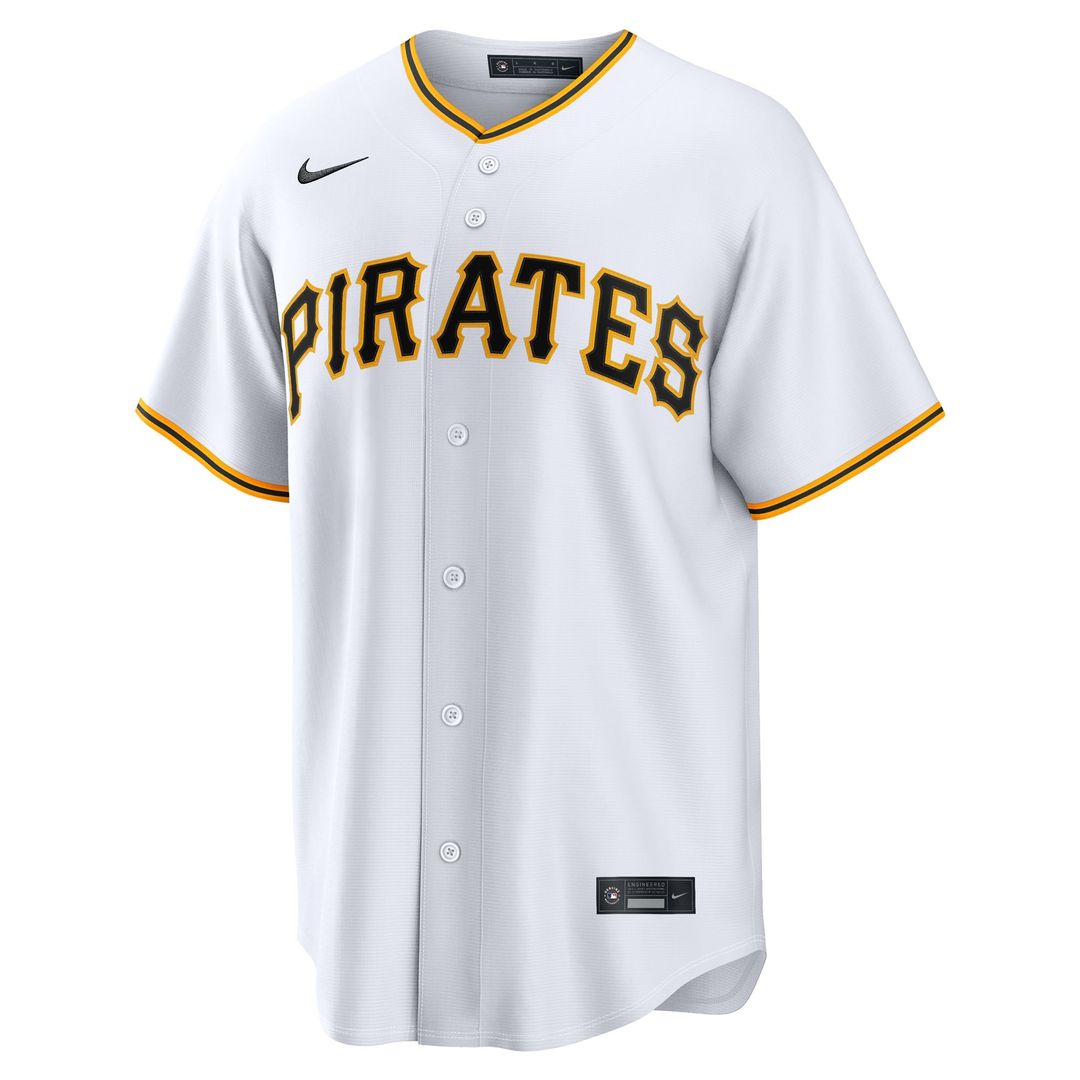 Pittsburgh Pirates Kirby Yates White Home Replica Baseball Jersey | MLB Baseball Jersey