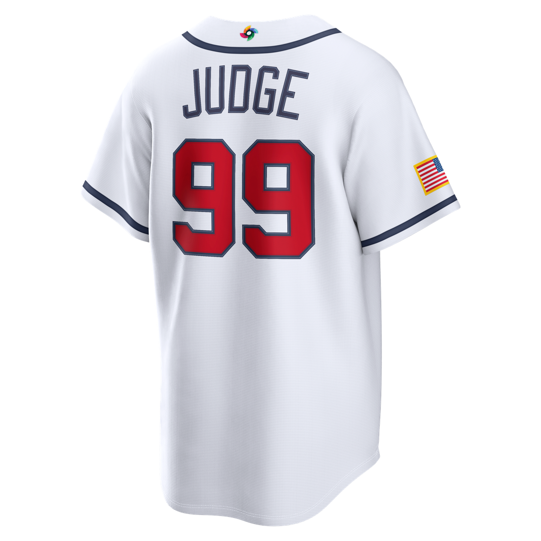 USA Baseball Aaron Judge White 2026 World Baseball Classic Home Stadium Baseball Jersey | MLB Baseball Jersey
