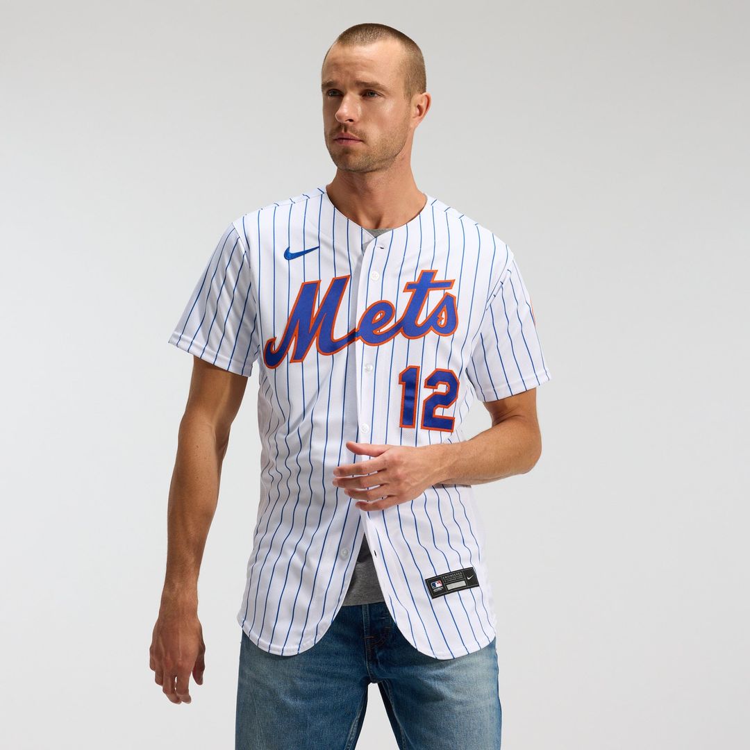 New York Mets Francisco Lindor White Home Authentic Baseball Jersey | MLB Baseball Jersey