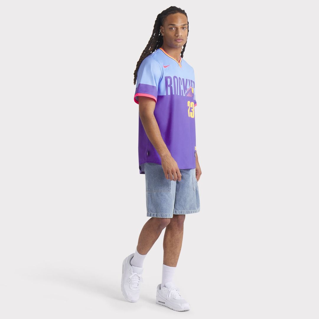 Colorado Rockies Kris Bryant Purple/Light Blue 2025 City Connect Limited Baseball Jersey | MLB Baseball Jersey