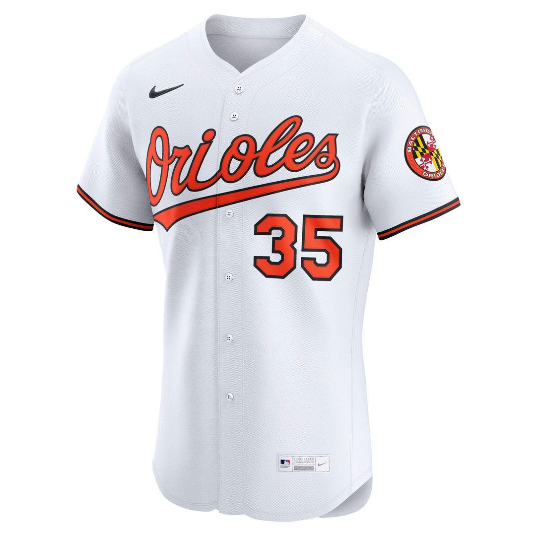 Baltimore Orioles Adley Rutschman White Home Elite Baseball Jersey | MLB Baseball Jersey
