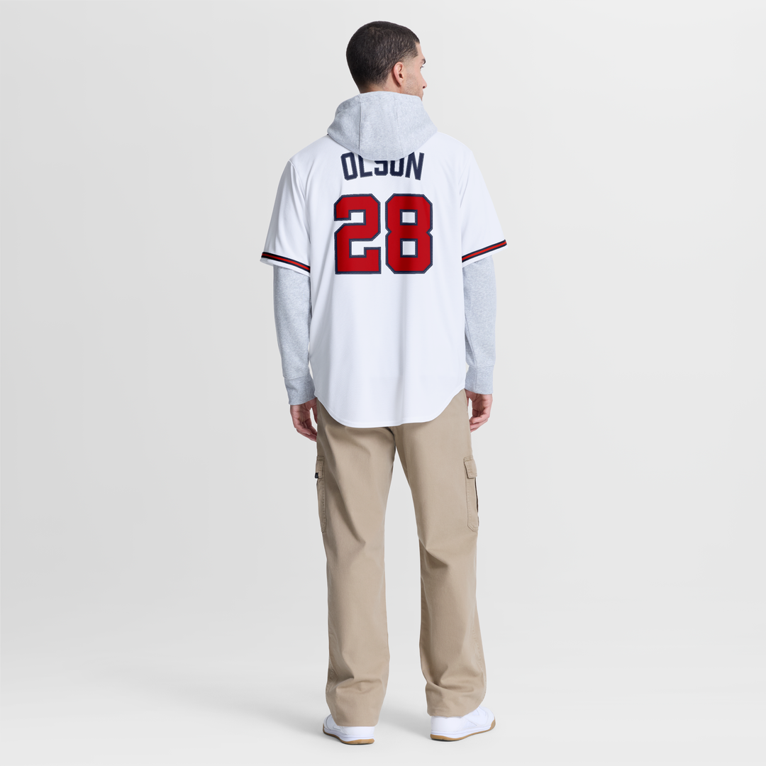 Atlanta Braves Matt Olson White Home Replica Baseball Jersey | MLB Baseball Jersey