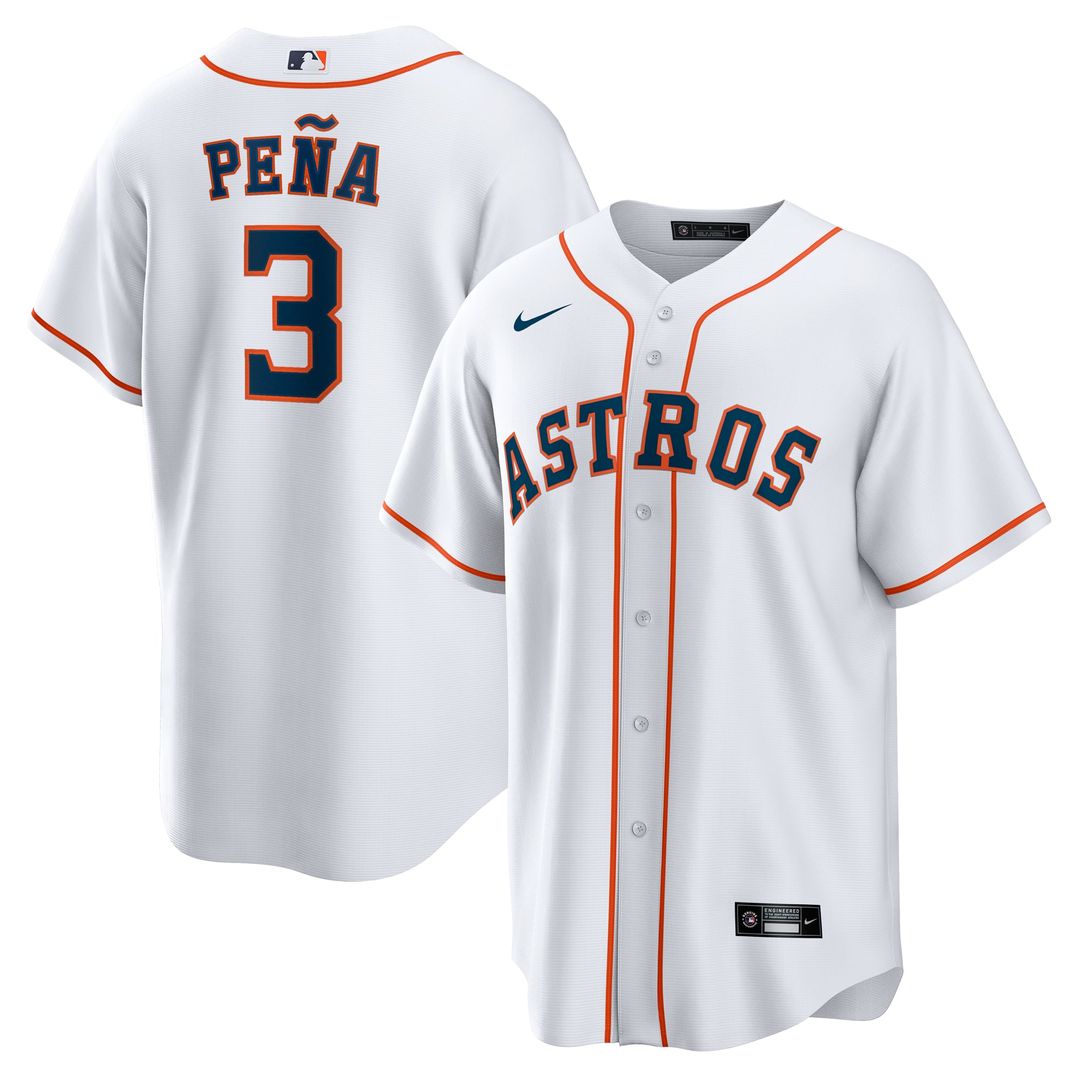 Houston Astros Jeremy Peña White Home Replica Baseball Jersey