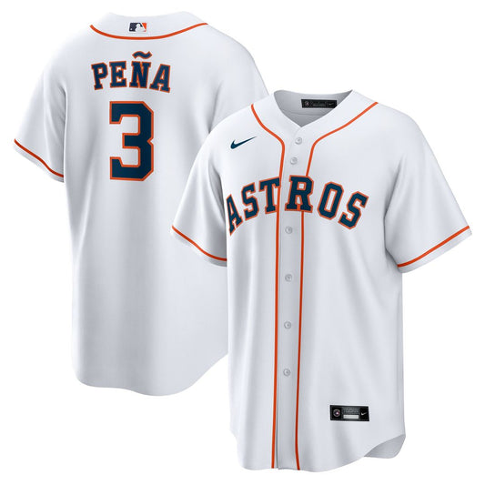 Houston Astros Jeremy Peña White Home Replica Baseball Jersey