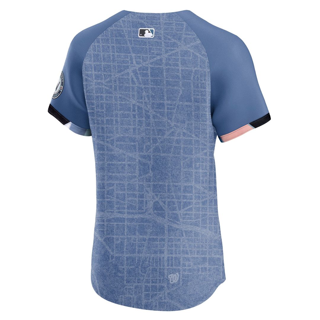Washington Nationals Blue 2025 City Connect Elite Baseball Jersey | MLB Baseball Jersey