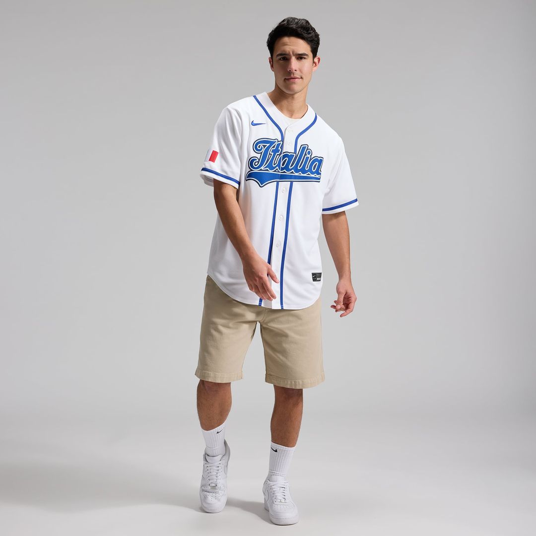 Italy Baseball Vinnie Pasquantino White 2026 World Baseball Classic Home Stadium Baseball Jersey | MLB Baseball Jersey
