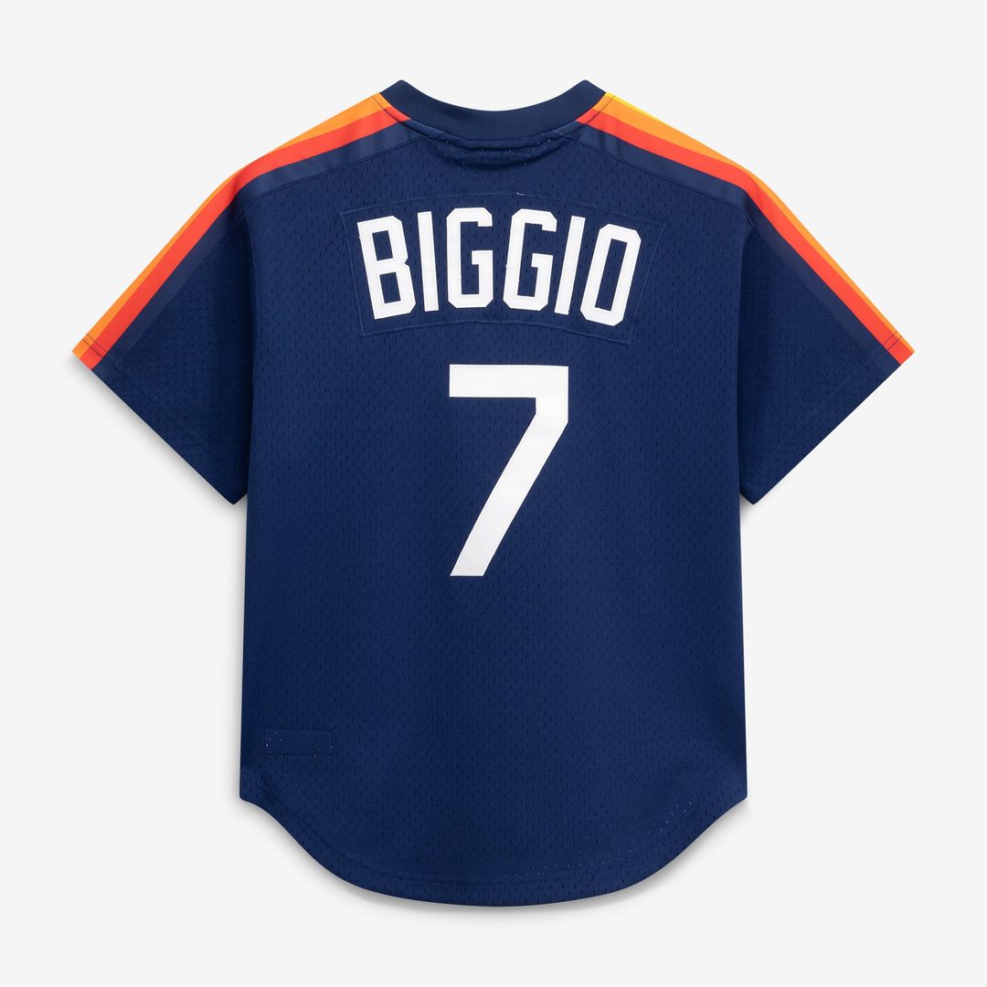 Houston Astros Craig Biggio Navy Authentic Batting Practice Baseball Jersey | MLB Baseball Jersey