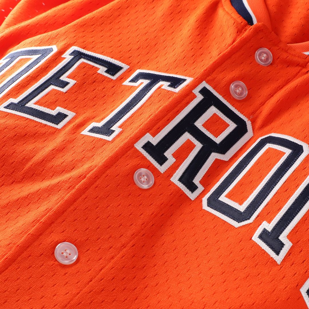 Detroit Tigers Kirk Gibson Orange Cooperstown Collection Mesh Batting Practice Button-Up Baseball Jersey | MLB Baseball Jersey