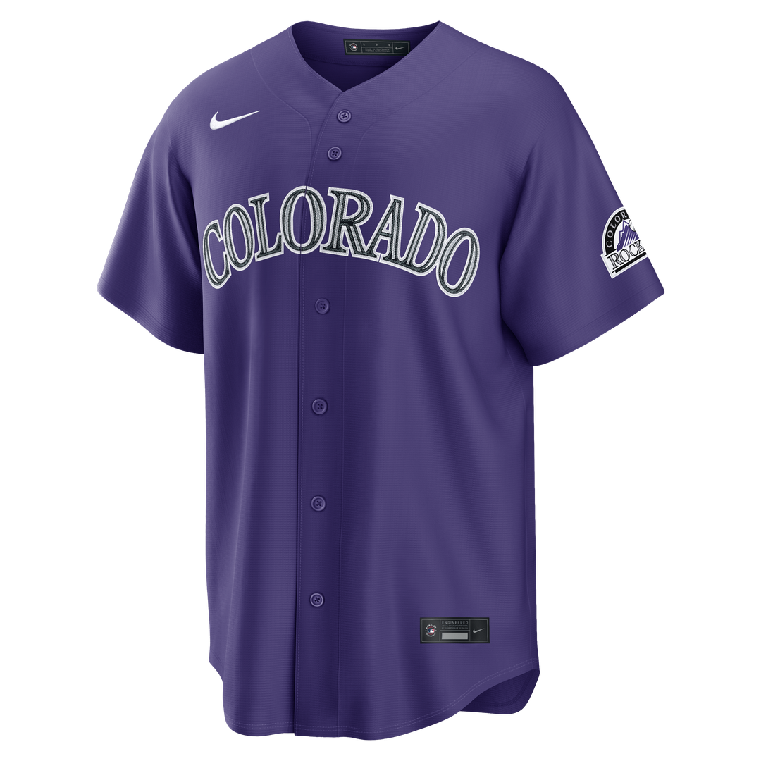 Colorado Rockies Purple Alternate Stadium Baseball Jersey | MLB Baseball Jersey