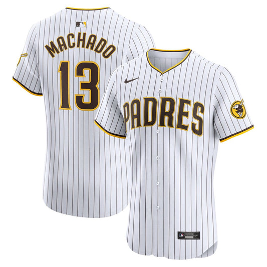San Diego Padres Manny Machado White Home Elite Baseball Jersey