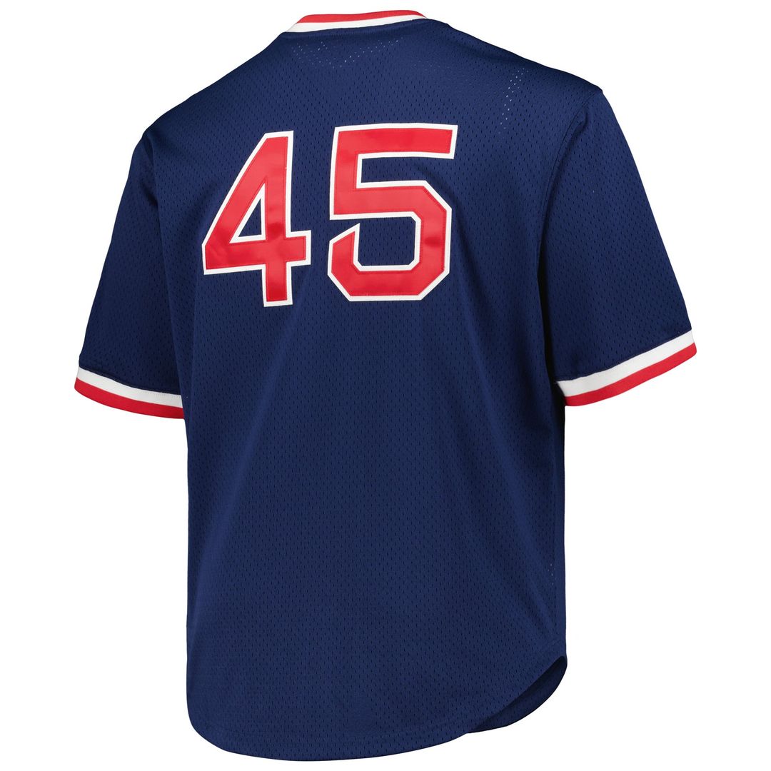 Boston Red Sox Pedro Martinez Navy 1999 Cooperstown Collection Mesh Pullover Baseball Jersey | MLB Baseball Jersey