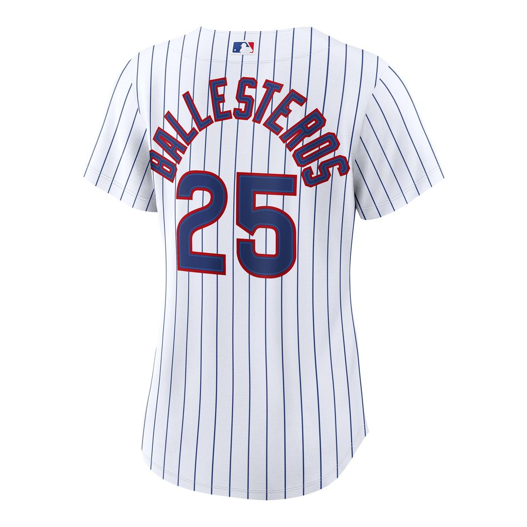 Chicago Cubs Moisés Ballesteros White Home Replica Baseball Jersey - Women's | MLB Baseball Jersey