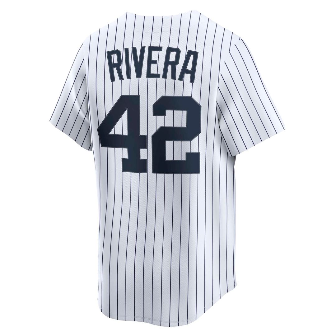New York Yankees Mariano Rivera White Throwback Cooperstown Collection Limited Baseball Jersey | MLB Baseball Jersey