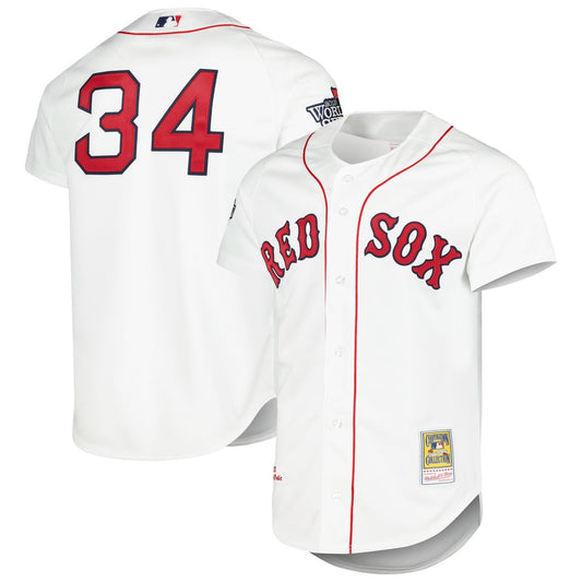Boston Red Sox David Ortiz White Cooperstown Collection Authentic Baseball Jersey