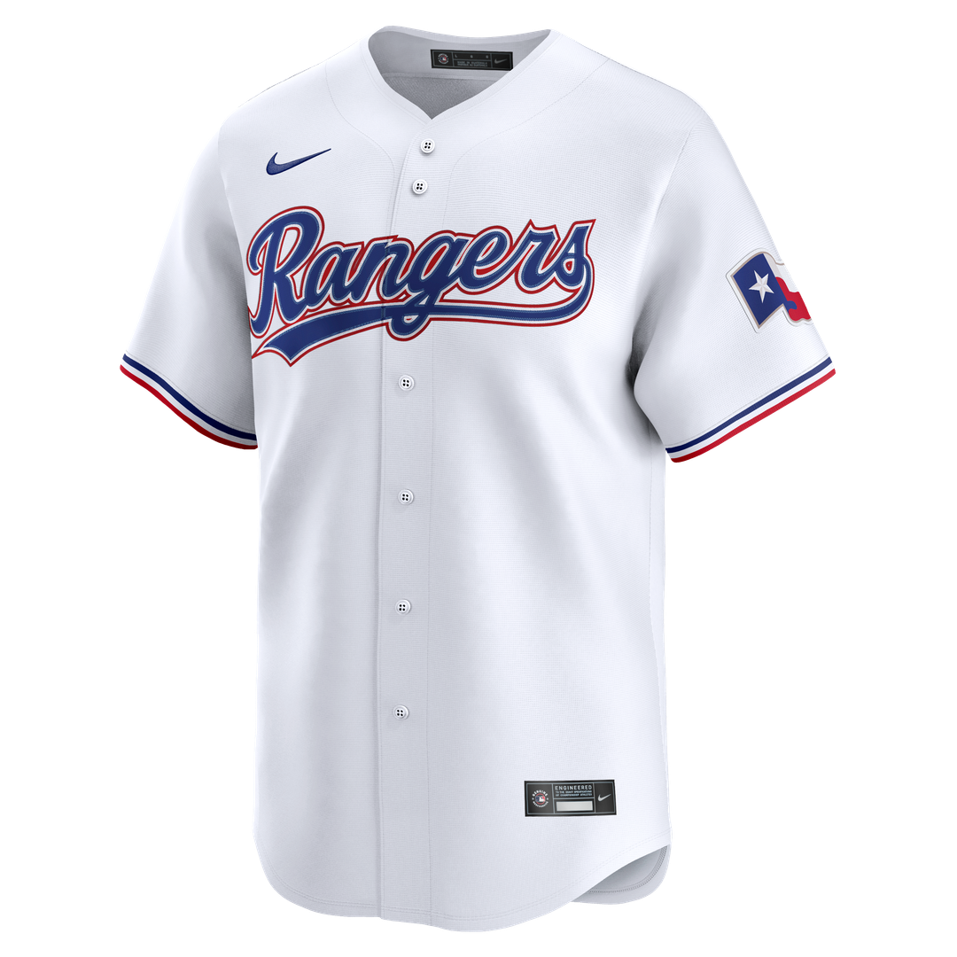 Texas Rangers Jacob deGrom White Home Limited Baseball Jersey | MLB Baseball Jersey