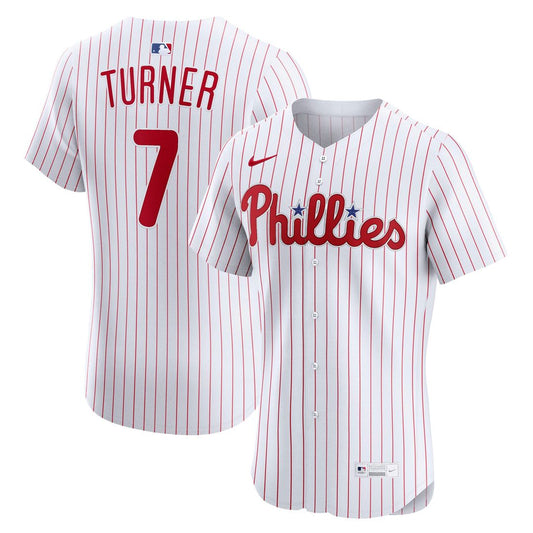 Philadelphia Phillies Trea Turner White Home Elite Baseball Jersey