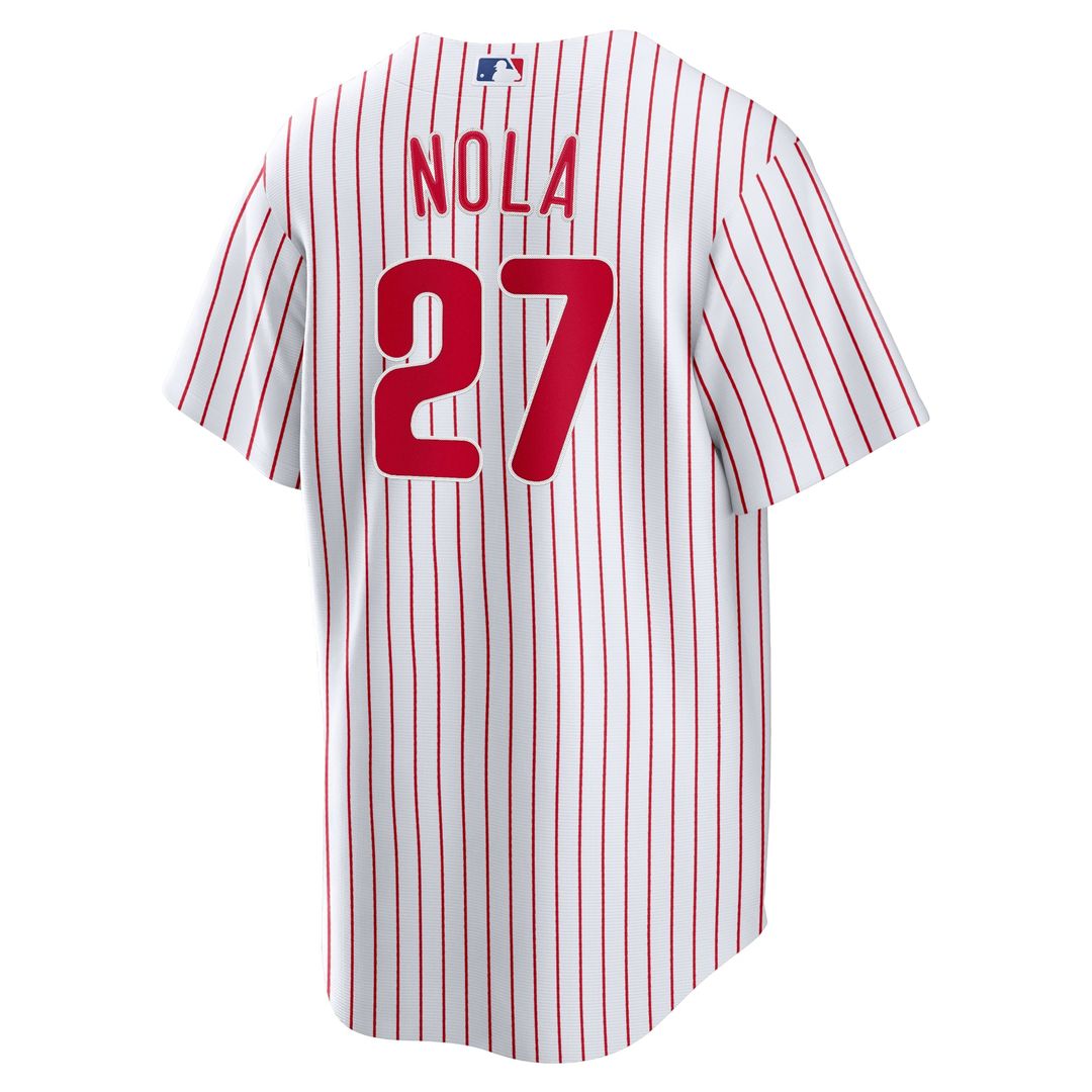 Philadelphia Phillies Aaron Nola White Home Replica Player Name Baseball Jersey | MLB Baseball Jersey