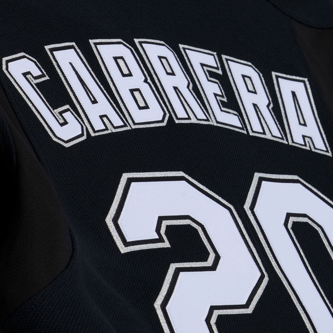 Florida Marlins Miguel Cabrera Black 2003 Cooperstown Mesh Batting Practice Button-Up Baseball Jersey | MLB Baseball Jersey