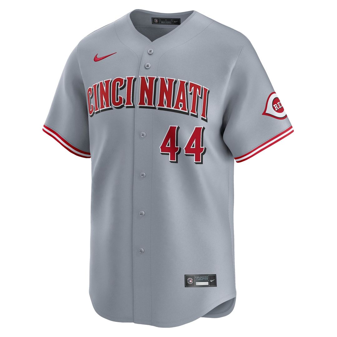Cincinnati Reds Elly De La Cruz Gray Road Limited Baseball Jersey | MLB Baseball Jersey