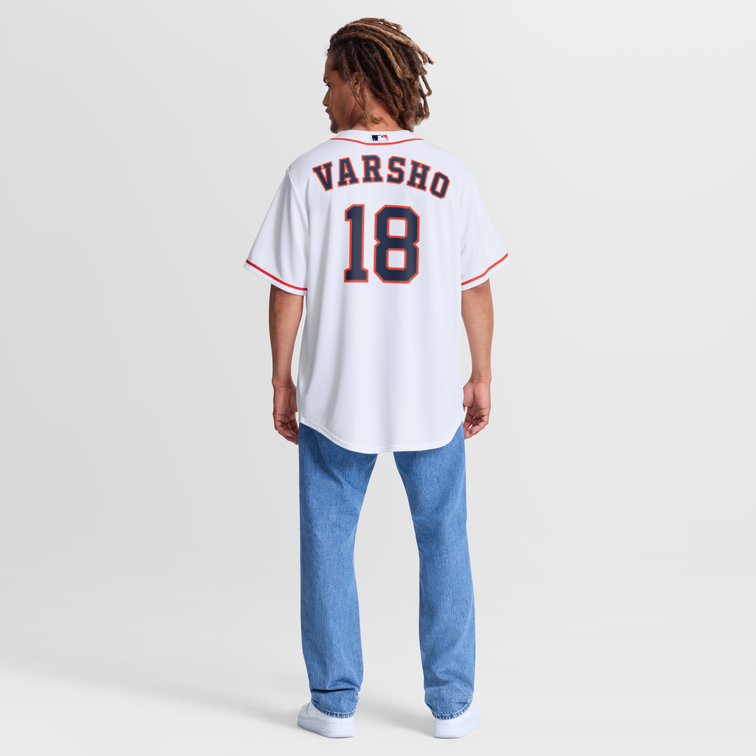 Houston Astros Daulton Varsho White Home Replica Baseball Jersey | MLB Baseball Jersey