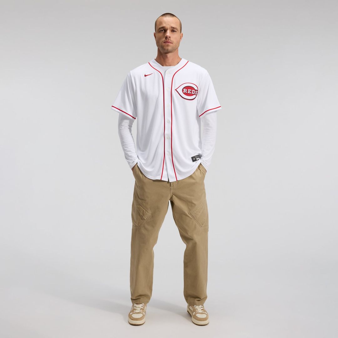 Cincinnati Reds White Home Replica Team Baseball Jersey | MLB Baseball Jersey