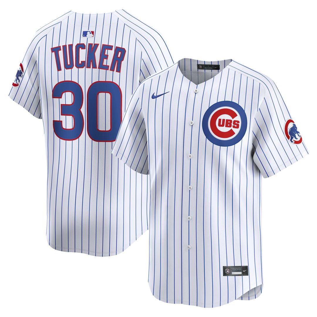 Chicago Cubs Kyle Tucker White Home Limited Baseball Jersey